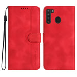 Custodia in pelle con motivo cuore per Samsung Galaxy A10e A20e