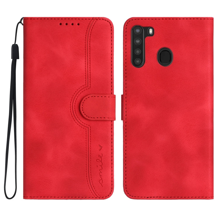 Custodia in pelle con motivo cuore per Samsung Galaxy A10e A20e