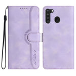 Custodia in pelle con motivo cuore per Samsung Galaxy A10e A20e