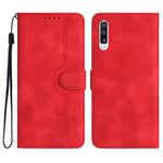 Custodia portafoglio in pelle con motivo a cuore per Samsung Gala