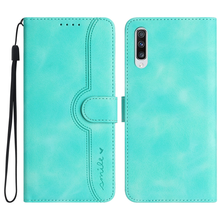 Custodia portafoglio in pelle con motivo a cuore per Samsung Gala