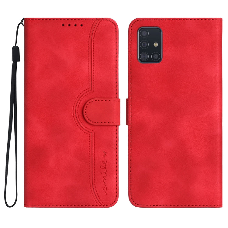 Custodia portafoglio in pelle con motivo a cuore per Samsung Gala
