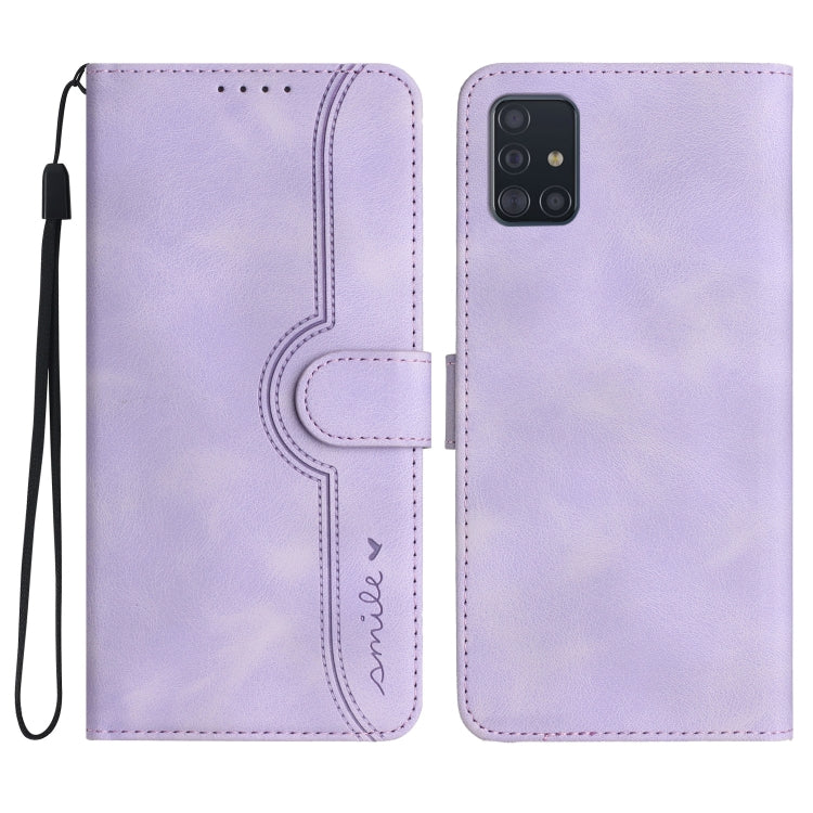 Custodia portafoglio in pelle con motivo a cuore per Samsung Gala