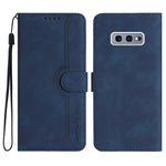 Custodia in pelle con motivo cuore per Samsung Galaxy S10e