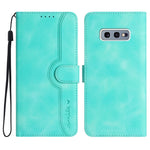Custodia in pelle con motivo cuore per Samsung Galaxy S10e