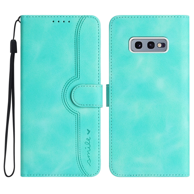 Custodia in pelle con motivo cuore per Samsung Galaxy S10e