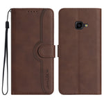 Custodia in pelle con motivo cuore per Samsung Galaxy Xcover 4/4s