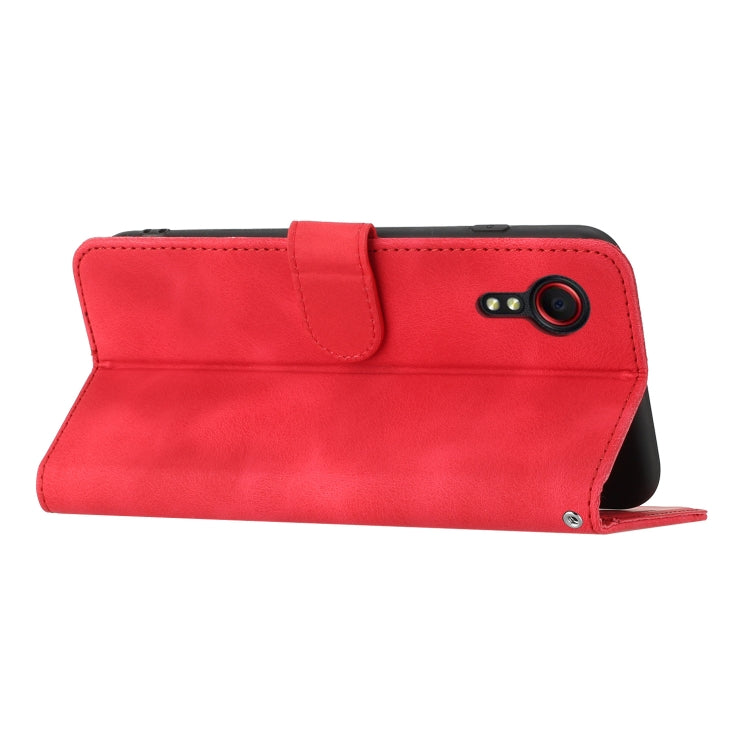 Custodia in pelle con motivo cuore per Samsung Galaxy Xcover 5