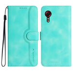 Custodia in pelle con motivo cuore per Samsung Galaxy Xcover 5
