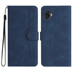 Custodia in pelle con motivo cuore per Samsung Galaxy Xcover 5