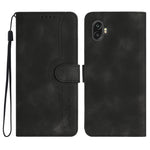 Custodia in pelle con motivo cuore per Samsung Galaxy Xcover 5
