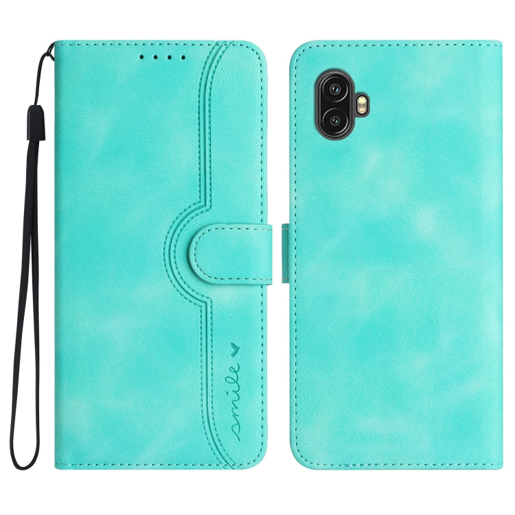 Custodia in pelle con motivo cuore per Samsung Galaxy Xcover 5