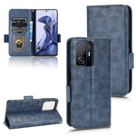 Custodia per telefono in pelle a triangolo simmetrico, For Xiaomi 12 / 12S, For Xiaomi 11T / 11T Pro, For Xiaomi 12 Lite, For Xiaomi 12 Pro / 12S Pro