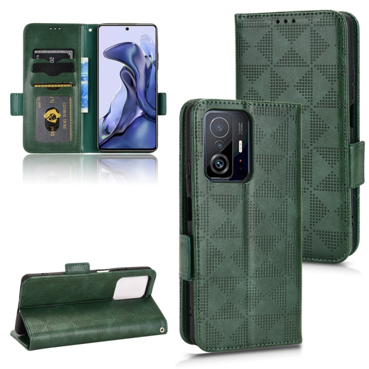 Custodia per telefono in pelle a triangolo simmetrico, For Xiaomi 12 / 12S, For Xiaomi 11T / 11T Pro, For Xiaomi 12 Lite, For Xiaomi 12 Pro / 12S Pro