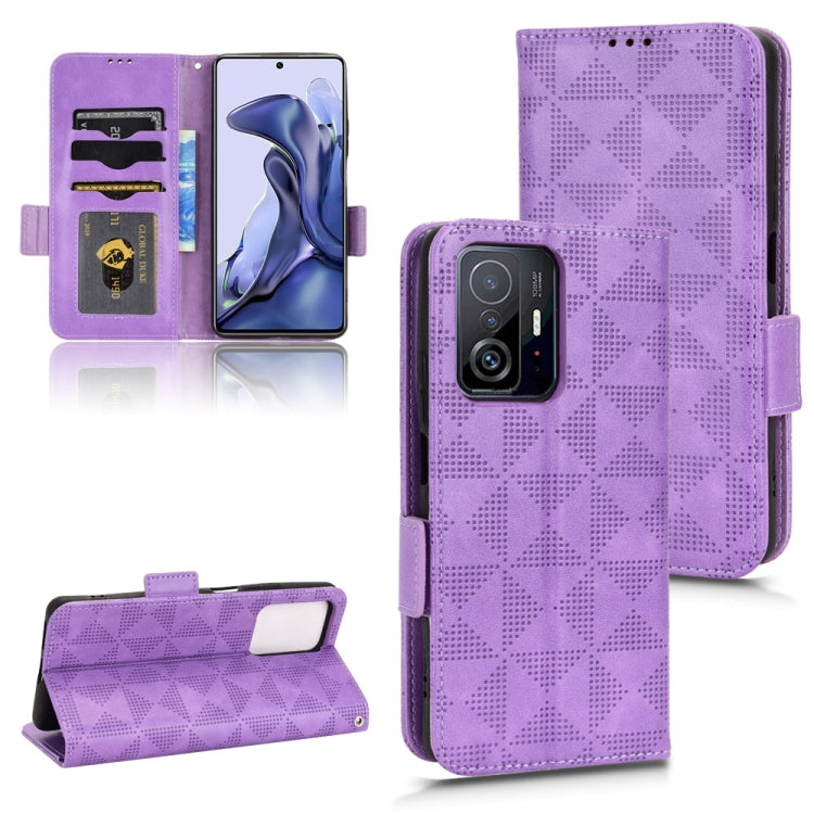 Custodia per telefono in pelle a triangolo simmetrico, For Xiaomi 12 / 12S, For Xiaomi 11T / 11T Pro, For Xiaomi 12 Lite, For Xiaomi 12 Pro / 12S Pro