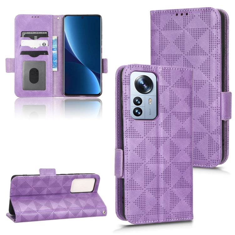 Custodia per telefono in pelle a triangolo simmetrico, For Xiaomi 12 / 12S, For Xiaomi 11T / 11T Pro, For Xiaomi 12 Lite, For Xiaomi 12 Pro / 12S Pro
