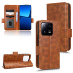 Custodia per telefono in pelle a triangolo simmetrico, For Xiaomi 13 Pro, For Xiaomi 13, For Xiaomi Poco C40, For Xiaomi Poco M4 5G