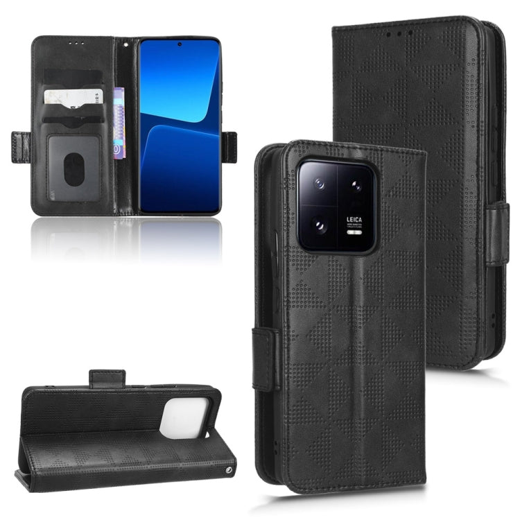 Custodia per telefono in pelle a triangolo simmetrico, For Xiaomi 13 Pro, For Xiaomi 13, For Xiaomi Poco C40, For Xiaomi Poco M4 5G