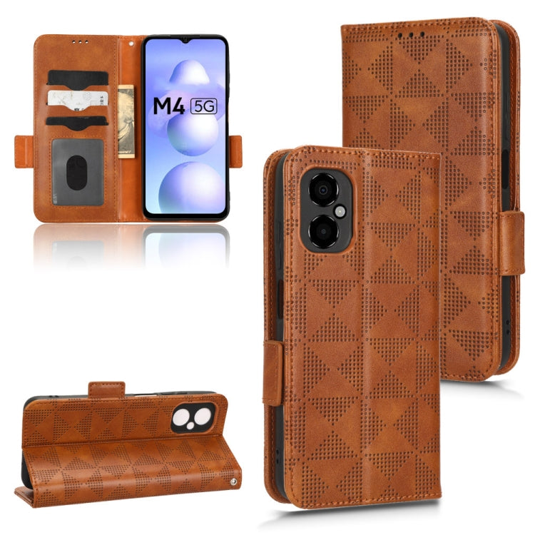 Custodia per telefono in pelle a triangolo simmetrico, For Xiaomi 13 Pro, For Xiaomi 13, For Xiaomi Poco C40, For Xiaomi Poco M4 5G