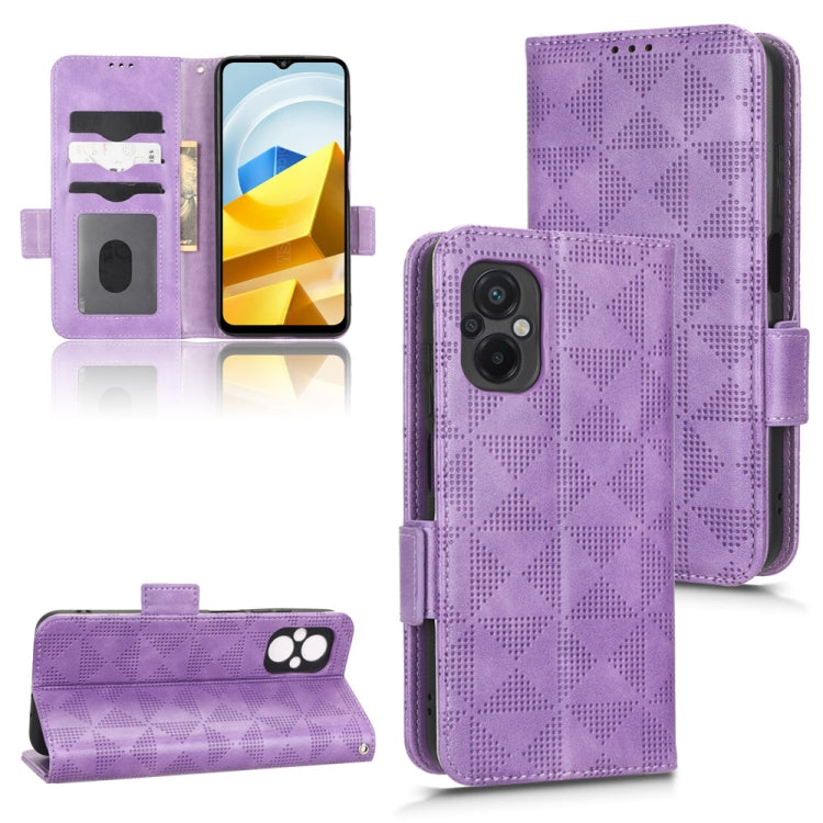 Custodia per telefono in pelle a triangolo simmetrico, For Xiaomi Poco M5 4G, For Xiaomi Poco M4 Pro 4G, For Xiaomi Poco X4 Pro 5G