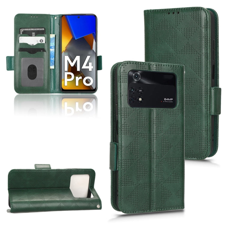 Custodia per telefono in pelle a triangolo simmetrico, For Xiaomi Poco M5 4G, For Xiaomi Poco M4 Pro 4G, For Xiaomi Poco X4 Pro 5G