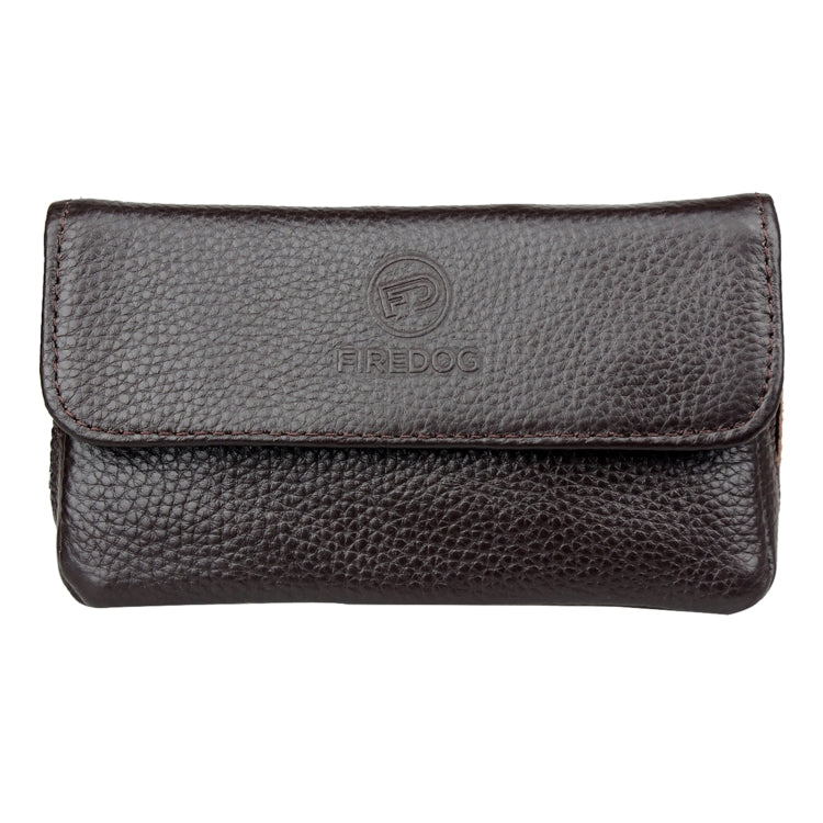 Borsa porta pipa doppia in pelle bovina artigianale