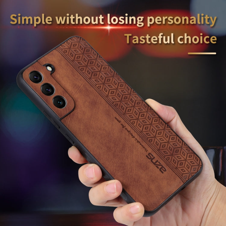 Custodia in pelle goffrata 3D per Samsung Galaxy S21 FE
