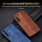 Custodia in pelle goffrata 3D per Samsung Galaxy S21 FE