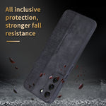 Custodia in pelle goffrata 3D per Samsung Galaxy S21 FE