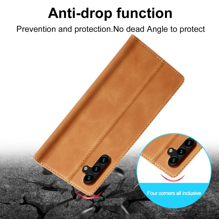 Custodia in pelle ultrasottile con magnete per Galaxy A34 5G