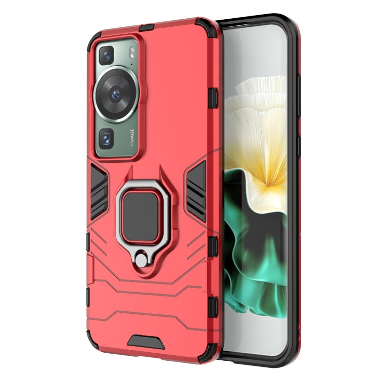 Custodia protettiva antiurto per PC + TPU con supporto per anello magnetico, For Huawei P60