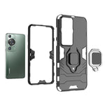 Custodia protettiva antiurto per PC + TPU con supporto per anello magnetico, For Huawei P60