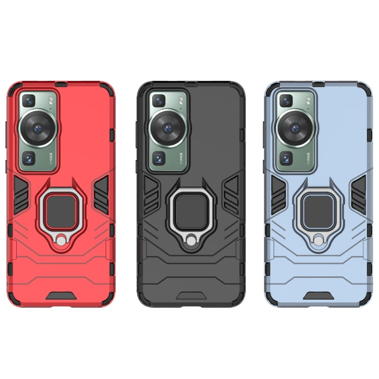 Custodia protettiva antiurto per PC + TPU con supporto per anello magnetico, For Huawei P60