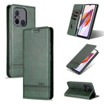 AZNS Custodia per telefono in pelle a conchiglia con struttura in vitello magnetico, For Xiaomi Redmi 12C / Redmi 11A / Poco C55