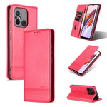 AZNS Custodia per telefono in pelle a conchiglia con struttura in vitello magnetico, For Xiaomi Redmi 12C / Redmi 11A / Poco C55