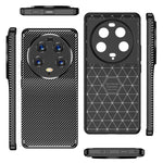 Custodia per telefono in TPU antiurto con struttura in fibra di carbonio, For Xiaomi 13 Ultra