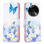 Custodia in pelle con motivo colorato per OPPO Find X6