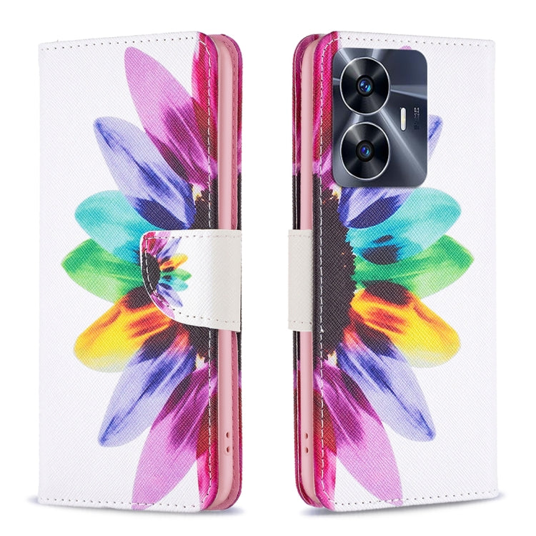 Custodia in pelle con motivo colorato per OPPO Find X6