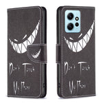 Custodia in pelle con motivo per Xiaomi Redmi Note 12 4G
