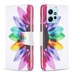 Custodia in pelle con motivo per Xiaomi Redmi Note 12 4G