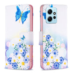 Custodia in pelle con motivo per Xiaomi Redmi Note 12 4G