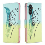 Custodia in pelle con motivo per Xiaomi Redmi Note 12 4G
