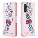 Custodia in pelle con motivo per Xiaomi Redmi Note 12 4G