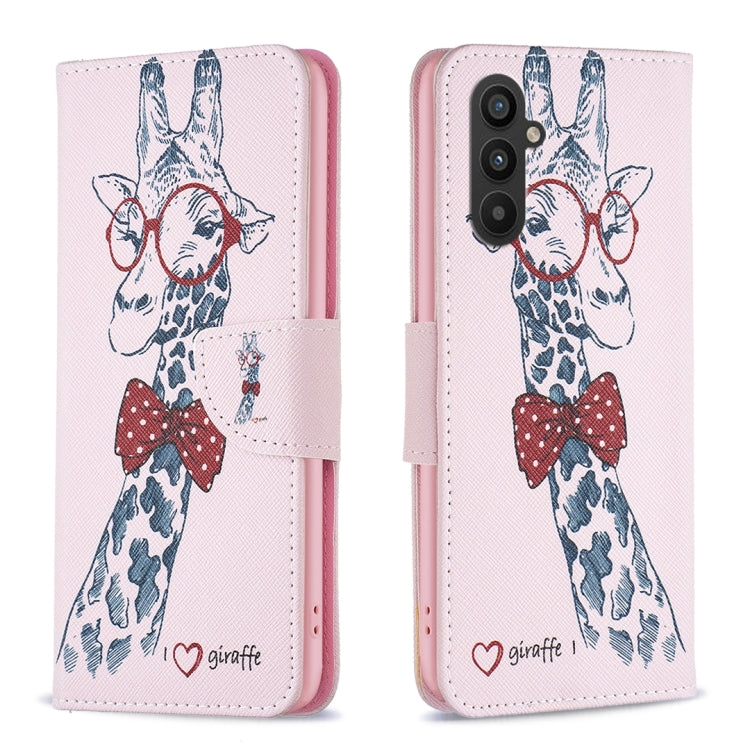 Custodia in pelle con motivo per Xiaomi Redmi Note 12 4G