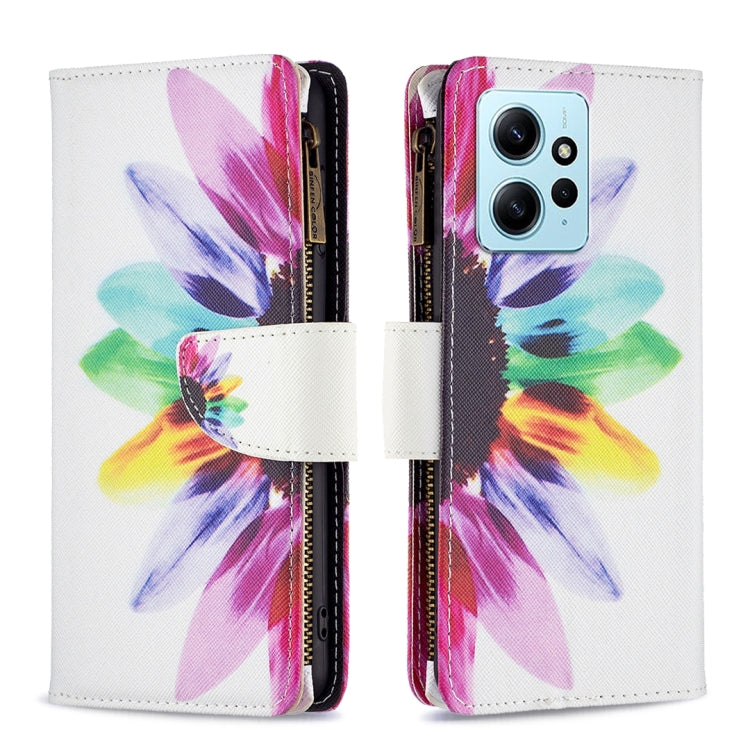 Custodia in pelle con cerniera per Xiaomi Redmi Note 12 4G