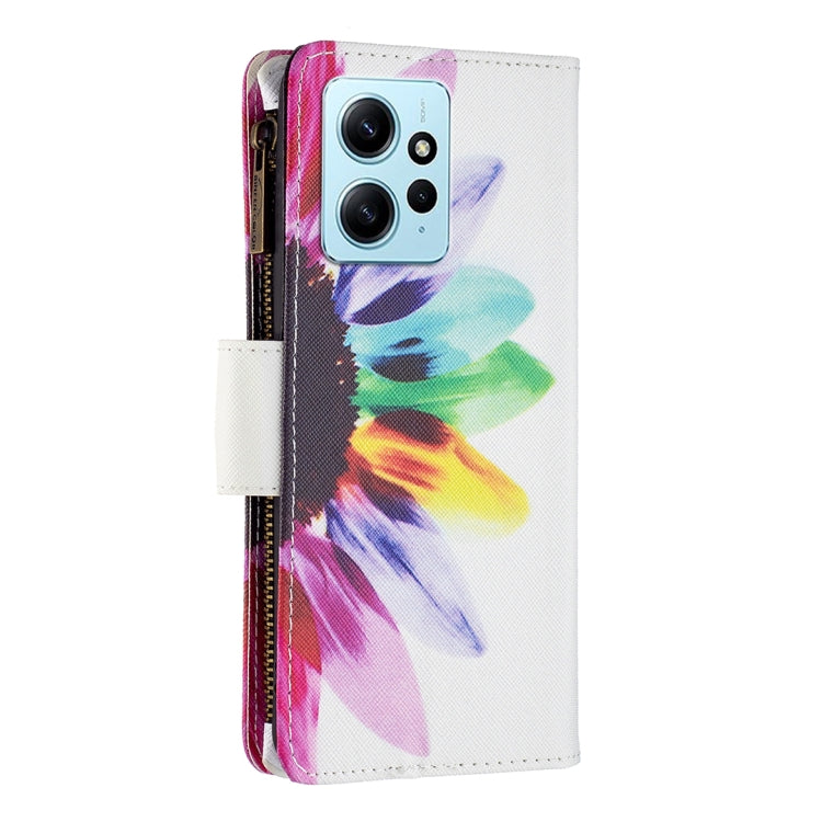 Custodia in pelle con cerniera per Xiaomi Redmi Note 12 4G