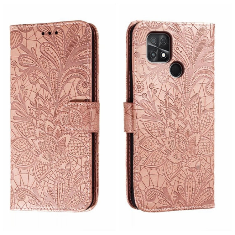 Custodia per telefono in pelle flip goffrata fiore di pizzo, For Xiaomi 13, For Xiaomi Poco C40, For Xiaomi Poco M4 Pro