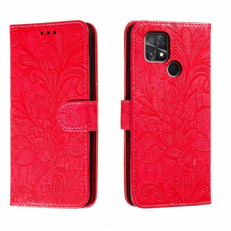 Custodia per telefono in pelle flip goffrata fiore di pizzo, For Xiaomi 13, For Xiaomi Poco C40, For Xiaomi Poco M4 Pro