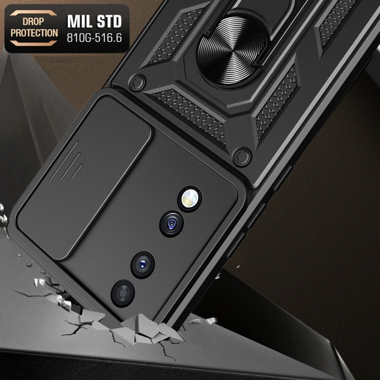 Cover per fotocamera scorrevole Design Custodia per telefono in TPU + PC, For Honor 70 5G