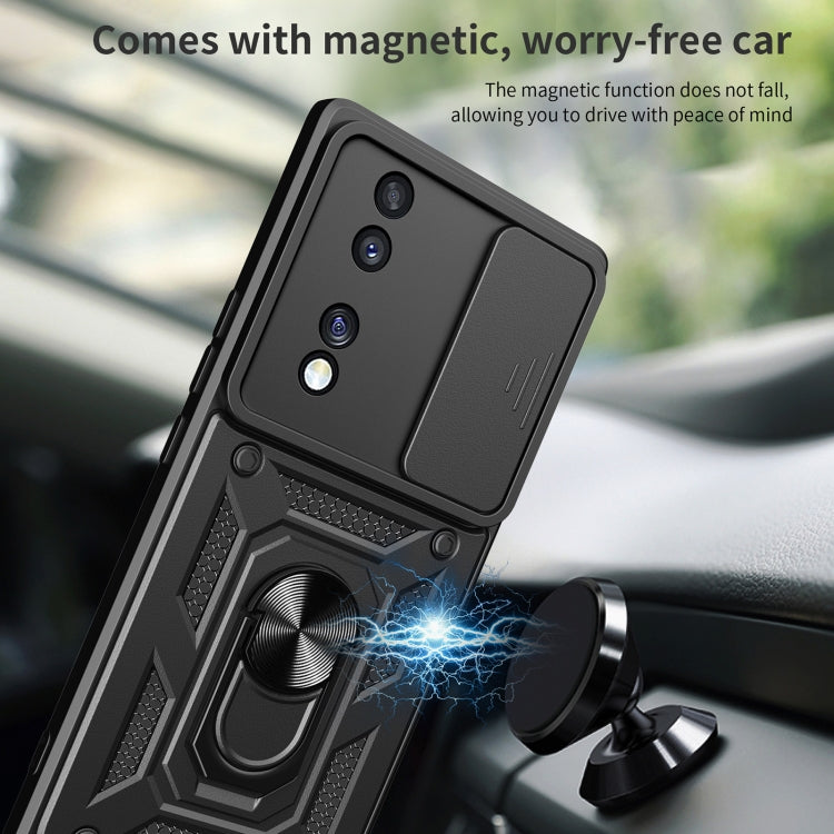 Cover per fotocamera scorrevole Design Custodia per telefono in TPU + PC, For Honor 70 5G